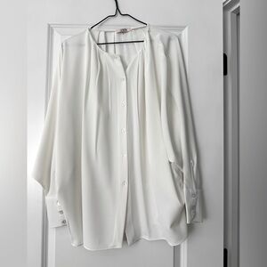 White Tunic and green pants set